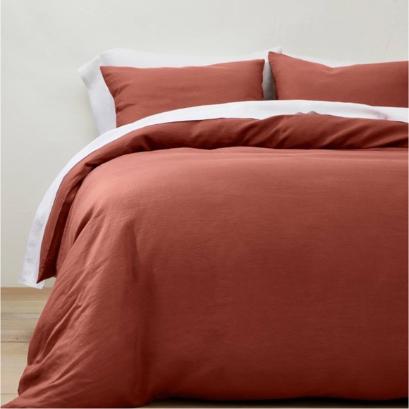 New Casaluna duvet set 100% linen F/Q - Picture 1 of 4